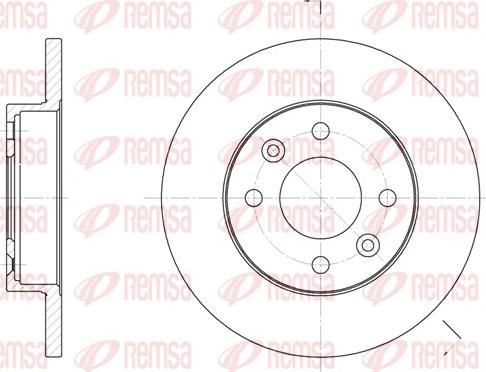 Remsa 6067.00 - Тормозной диск www.autospares.lv