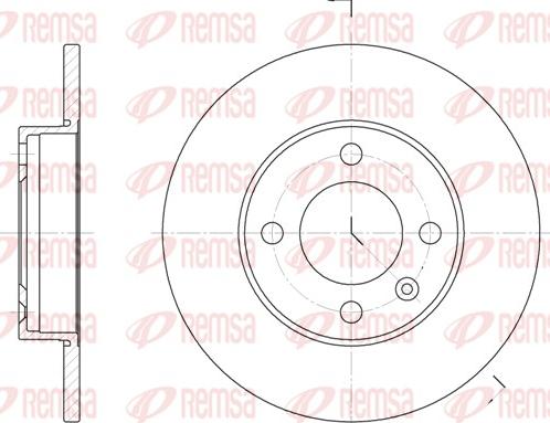 Remsa 6086.00 - Тормозной диск www.autospares.lv