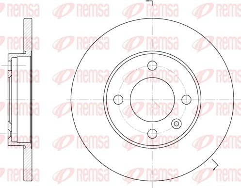 Remsa 6088.01 - Тормозной диск www.autospares.lv