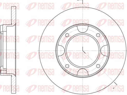 Remsa 6039.00 - Bremžu diski www.autospares.lv