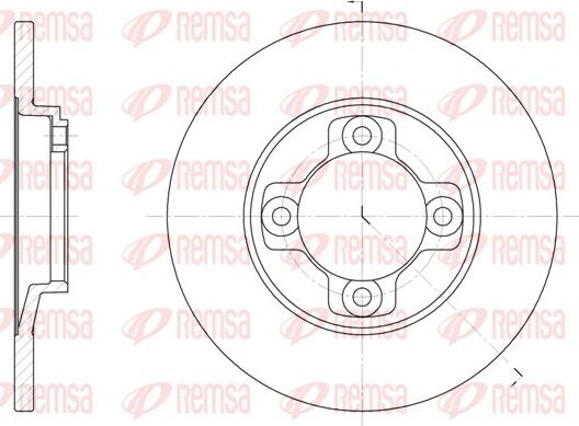 Remsa 6031.00 - Bremžu diski www.autospares.lv