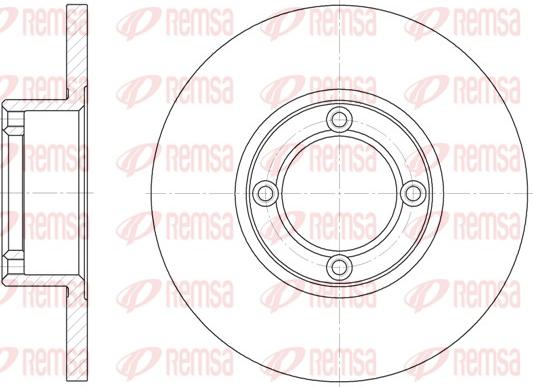 Remsa 6037.00 - Bremžu diski www.autospares.lv