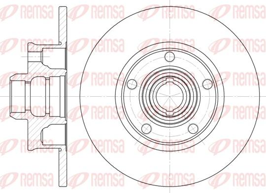 Remsa 6025.00 - Bremžu diski www.autospares.lv