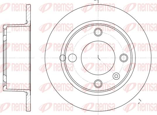 Remsa 6023.00 - Bremžu diski www.autospares.lv