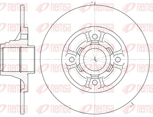 Remsa 6073.00 - Bremžu diski autospares.lv