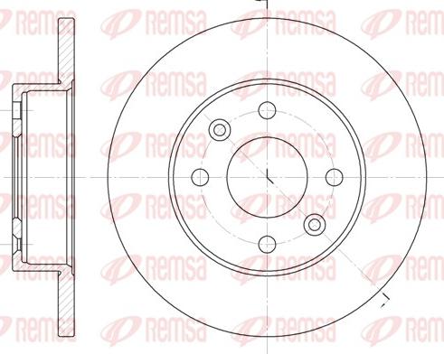 Remsa 6077.00 - Bremžu diski www.autospares.lv