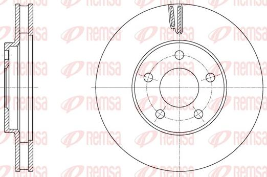 Remsa 61995.10 - Bremžu diski www.autospares.lv