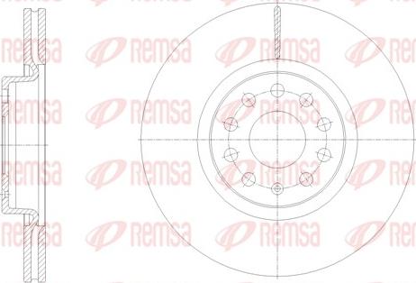 Remsa 61902.10 - Bremžu diski www.autospares.lv