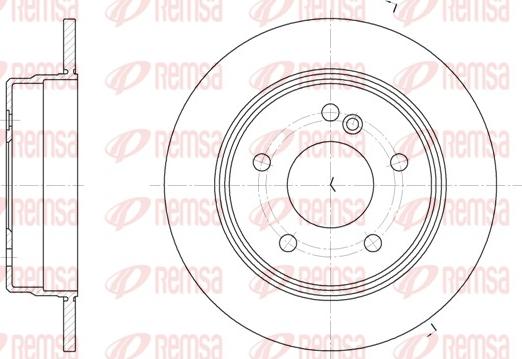 Remsa 6193.00 - Bremžu diski autospares.lv