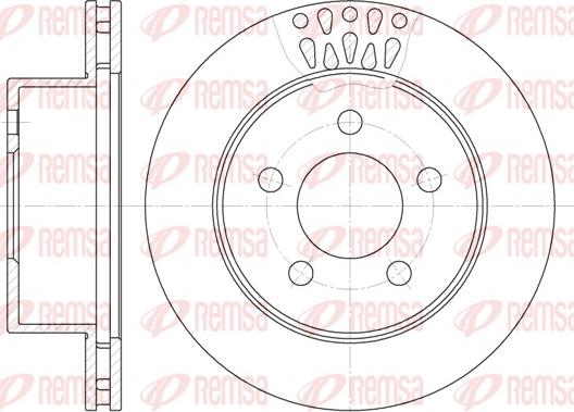 Remsa 61938.10 - Bremžu diski www.autospares.lv