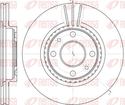 Remsa 6144.10 - Bremžu diski www.autospares.lv