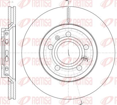 Remsa 61447.10 - Brake Disc www.autospares.lv