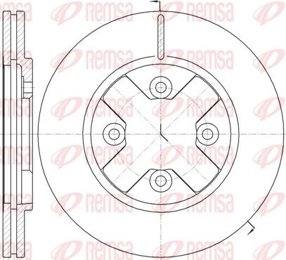 Remsa 6145.10 - Bremžu diski www.autospares.lv