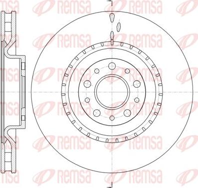 Remsa 61458.10 - Bremžu diski www.autospares.lv