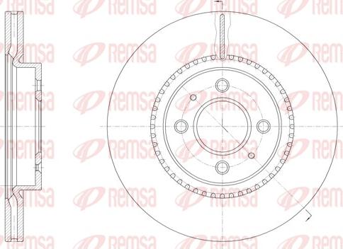 Remsa 61463.10 - Bremžu diski www.autospares.lv