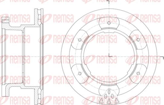 Remsa 61400.10 - Bremžu diski www.autospares.lv