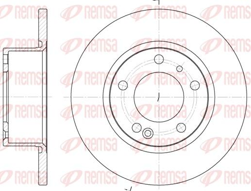 Remsa 6141.00 - Bremžu diski www.autospares.lv