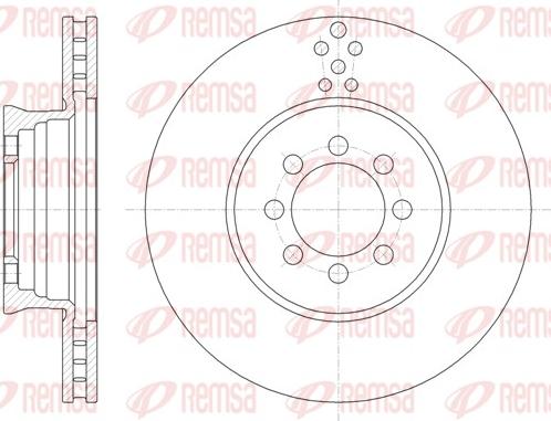 Remsa 61489.10 - Bremžu diski www.autospares.lv