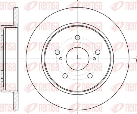 Remsa 61480.00 - Bremžu diski www.autospares.lv