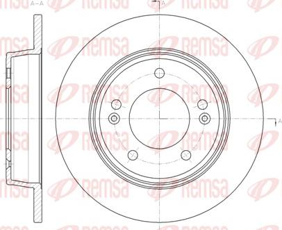 Remsa 61435.00 - Bremžu diski www.autospares.lv