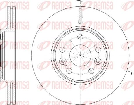 Remsa 61430.10 - Bremžu diski www.autospares.lv