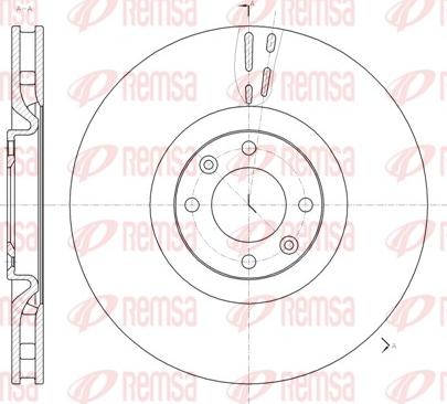 Remsa 61470.10 - Brake Disc www.autospares.lv