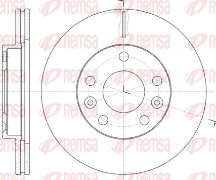 Remsa 61478.10 - Bremžu diski www.autospares.lv