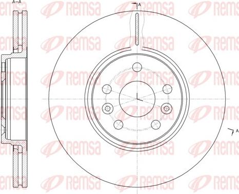 Remsa 61477.10 - Bremžu diski www.autospares.lv