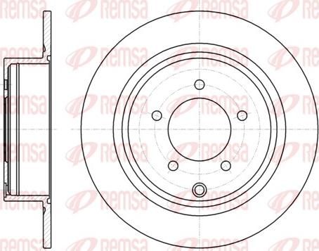 Remsa 61554.00 - Bremžu diski www.autospares.lv