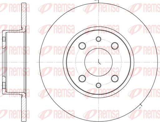 Remsa 6150.00 - Bremžu diski www.autospares.lv