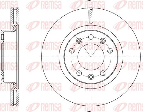 Remsa 61584.10 - Bremžu diski www.autospares.lv