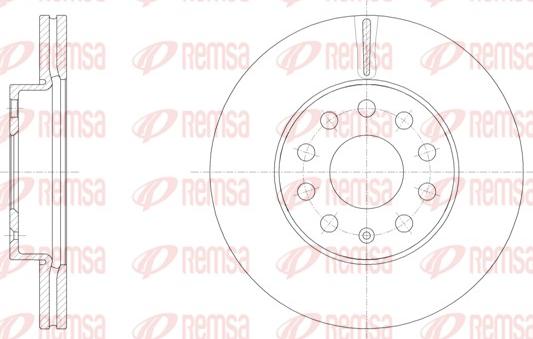 Remsa 61586.10 - Bremžu diski www.autospares.lv