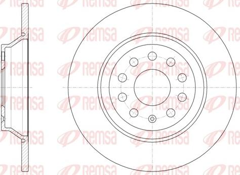 Remsa 61587.00 - Тормозной диск www.autospares.lv