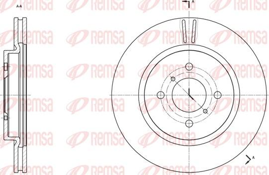 Remsa 61538.10 - Bremžu diski www.autospares.lv