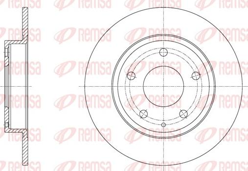 Remsa 61575.00 - Bremžu diski www.autospares.lv