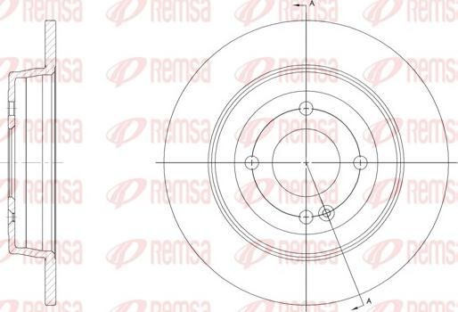 Remsa 61570.00 - Bremžu diski www.autospares.lv