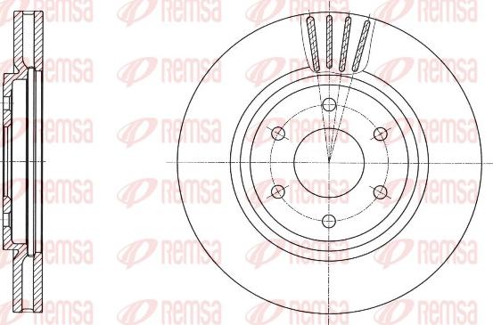 Remsa 61695.10 - Bremžu diski www.autospares.lv