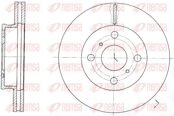 Remsa 61697.10 - Bremžu diski www.autospares.lv