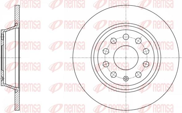 Remsa 61646.00 - Bremžu diski www.autospares.lv