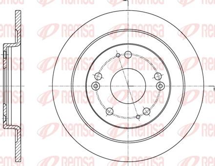 Remsa 61654.00 - Bremžu diski www.autospares.lv