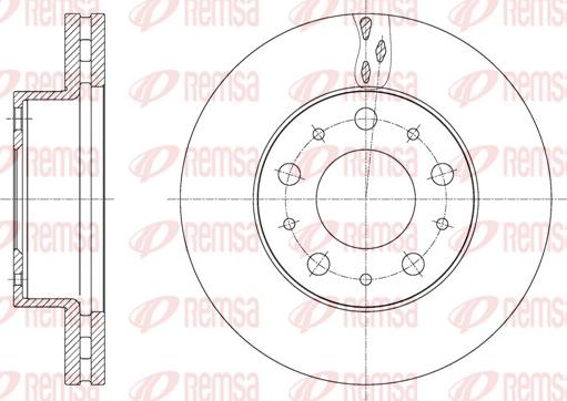 Remsa 61600.10 - Bremžu diski www.autospares.lv