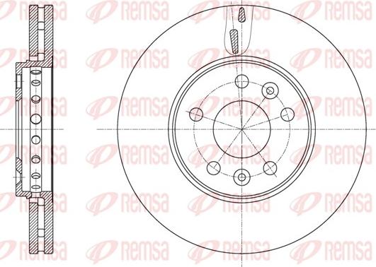 Remsa 61625.10 - Bremžu diski www.autospares.lv