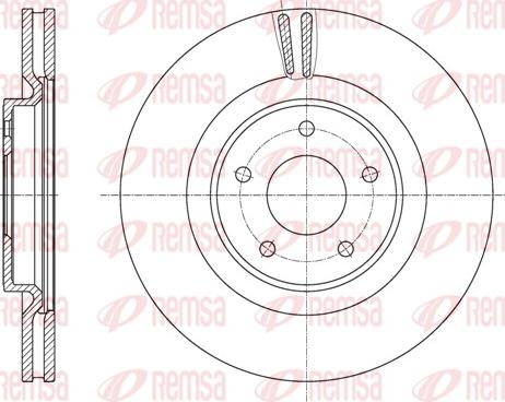 Remsa 61622.10 - Bremžu diski www.autospares.lv