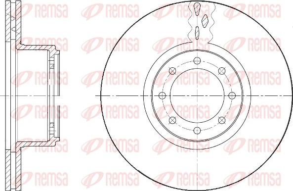 Remsa 61673.10 - Bremžu diski www.autospares.lv