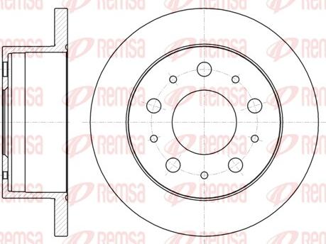 Remsa 61056.00 - Тормозной диск www.autospares.lv