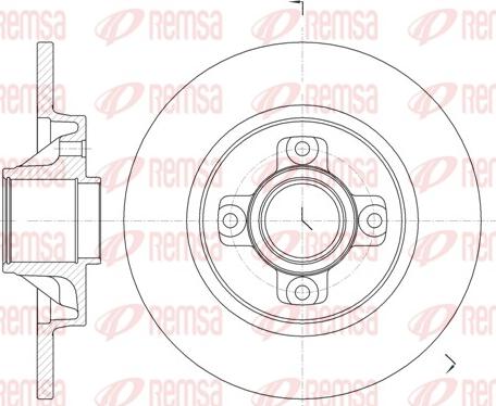 Remsa 61058.00 - Bremžu diski www.autospares.lv