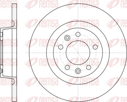 Remsa 61053.00 - Bremžu diski www.autospares.lv