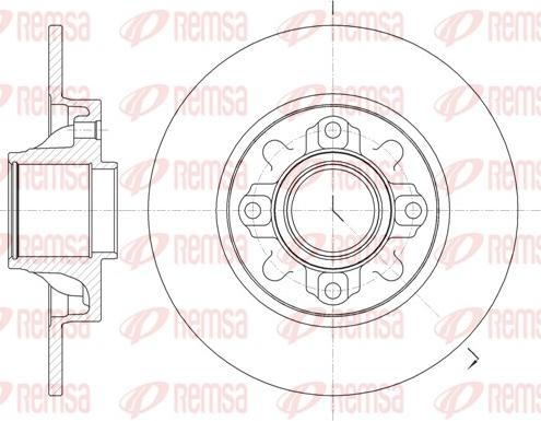 Remsa 61060.00 - Тормозной диск www.autospares.lv