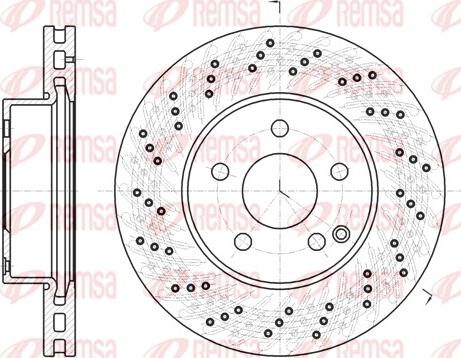 Remsa 61068.10 - Bremžu diski www.autospares.lv