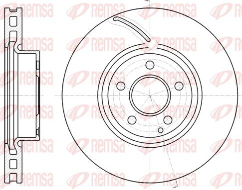 Remsa 61067.10 - Bremžu diski www.autospares.lv